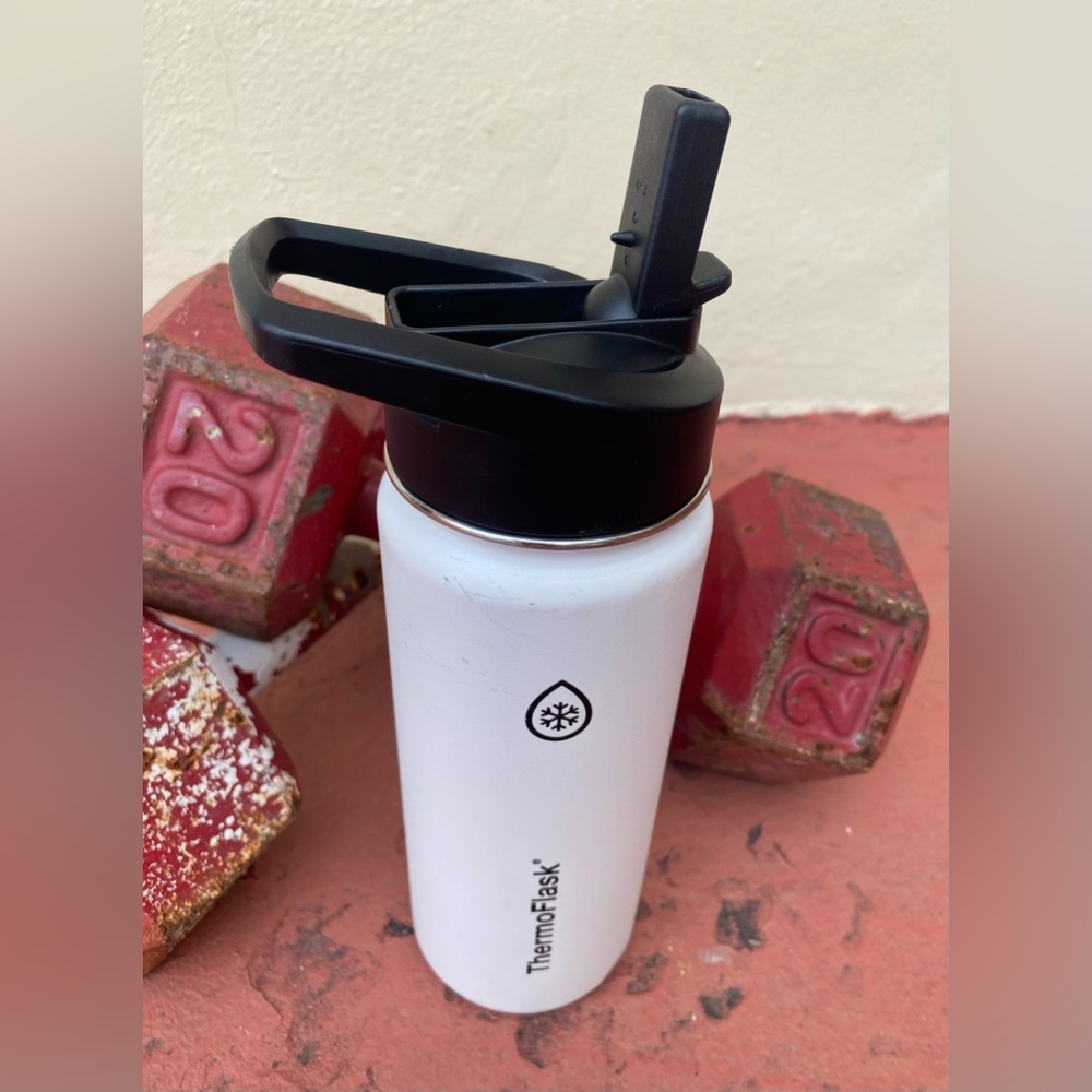 ThermoFlask White Water Bottle
